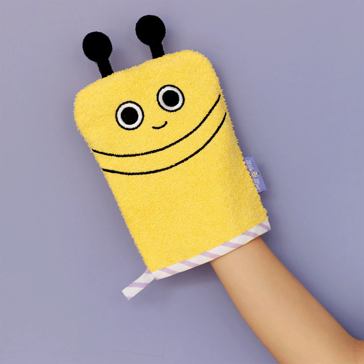 Buzzy Bee Bath Glove and Milavanda Baby Soap Set