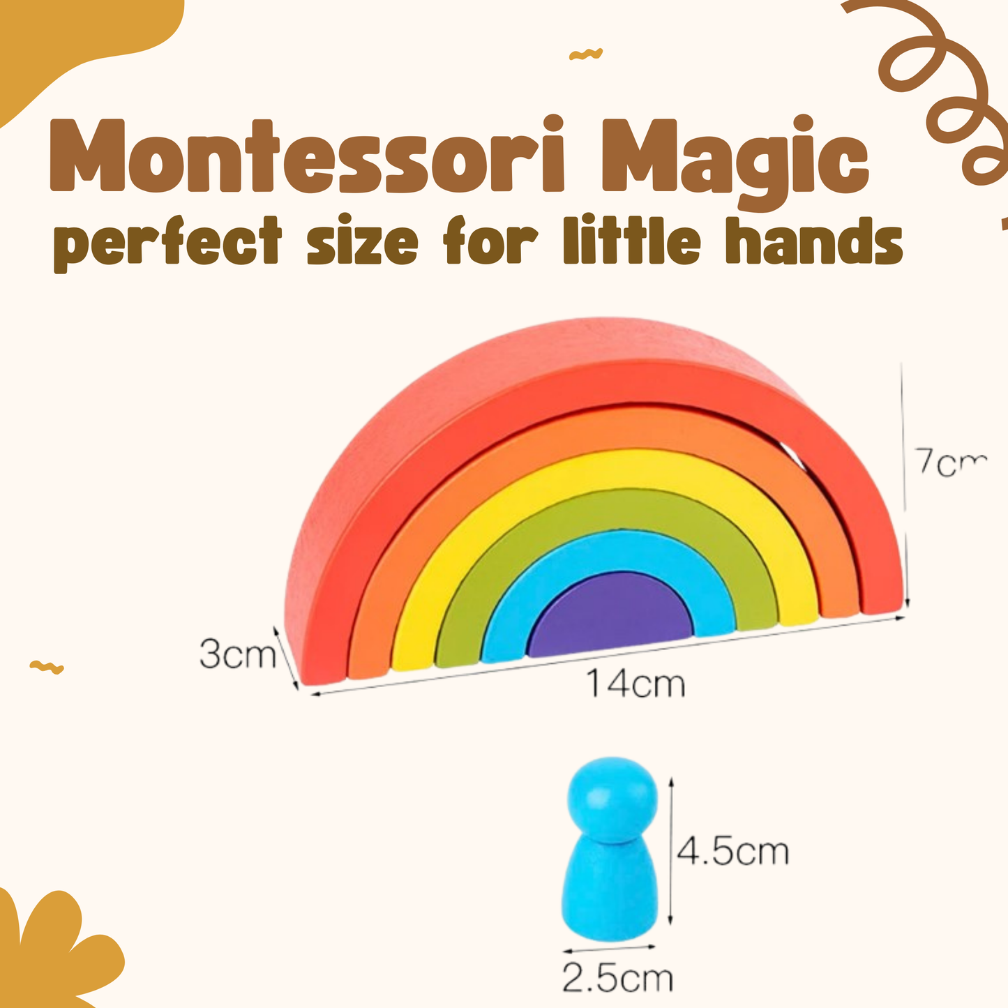 Montessori Magic: Rainbow Balance Set