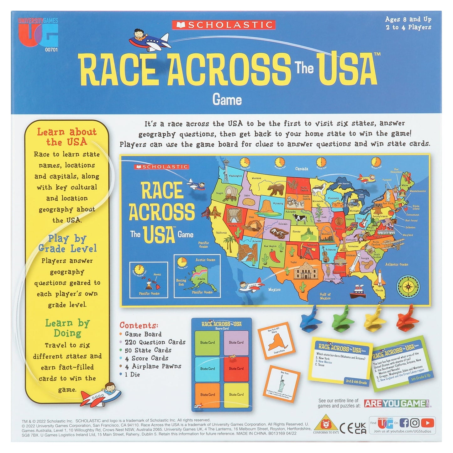 Scholastic Race across the USA Game