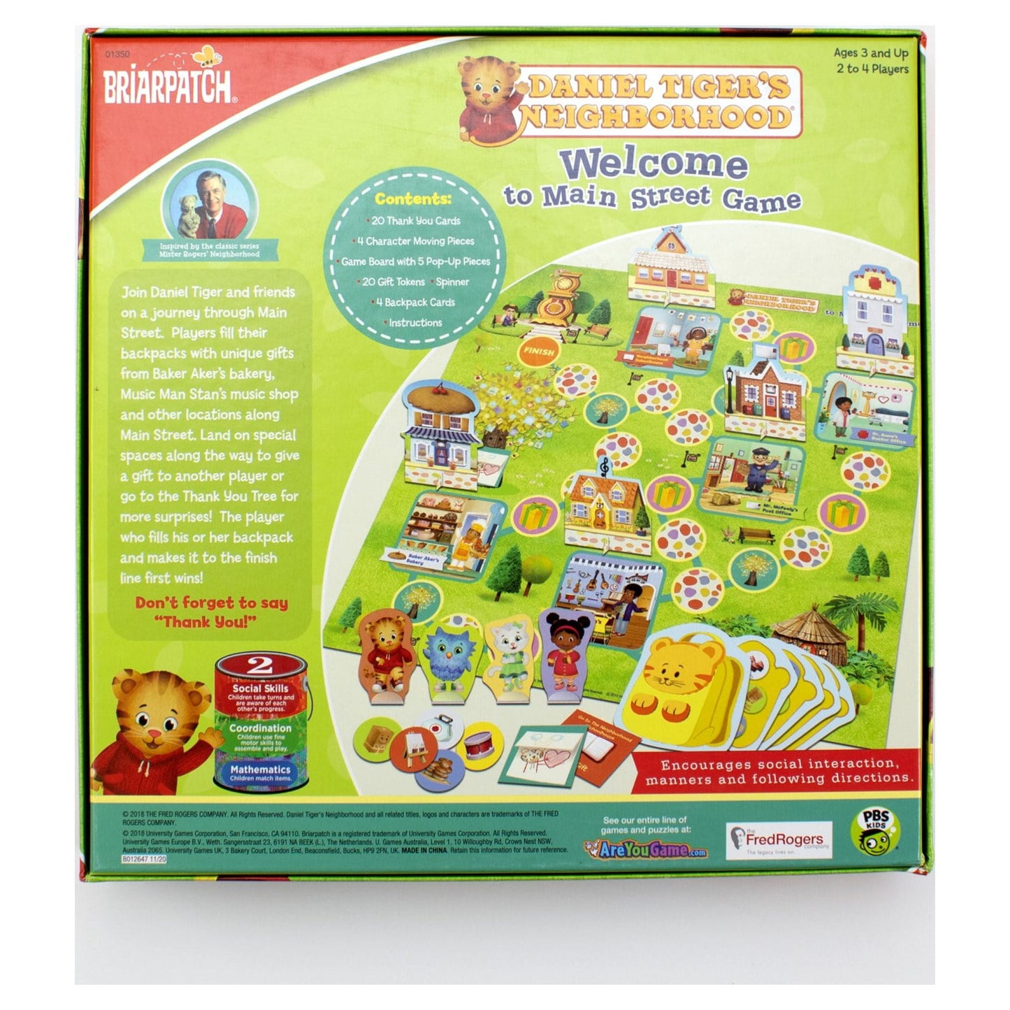 Briarpatch | Daniel Tiger'S Neighborhood Welcome to Main Street, Preschool Game for Kids, Travel Game Ages 3+