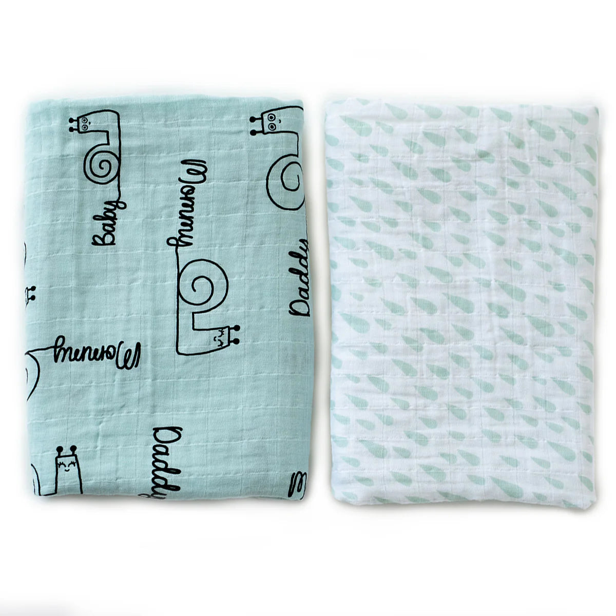 Sangaloz Baby Muslin Cottom Swaddle Blanket Set of 2 with Storage Bag