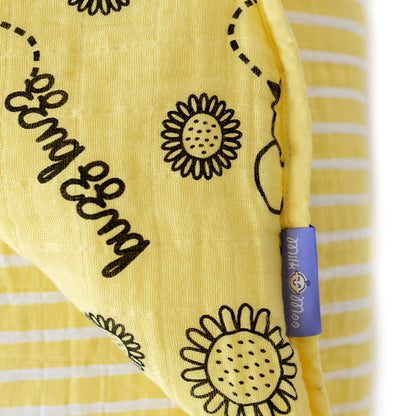 Buzzy Bee Baby Muslin Comforter with Storage Bag