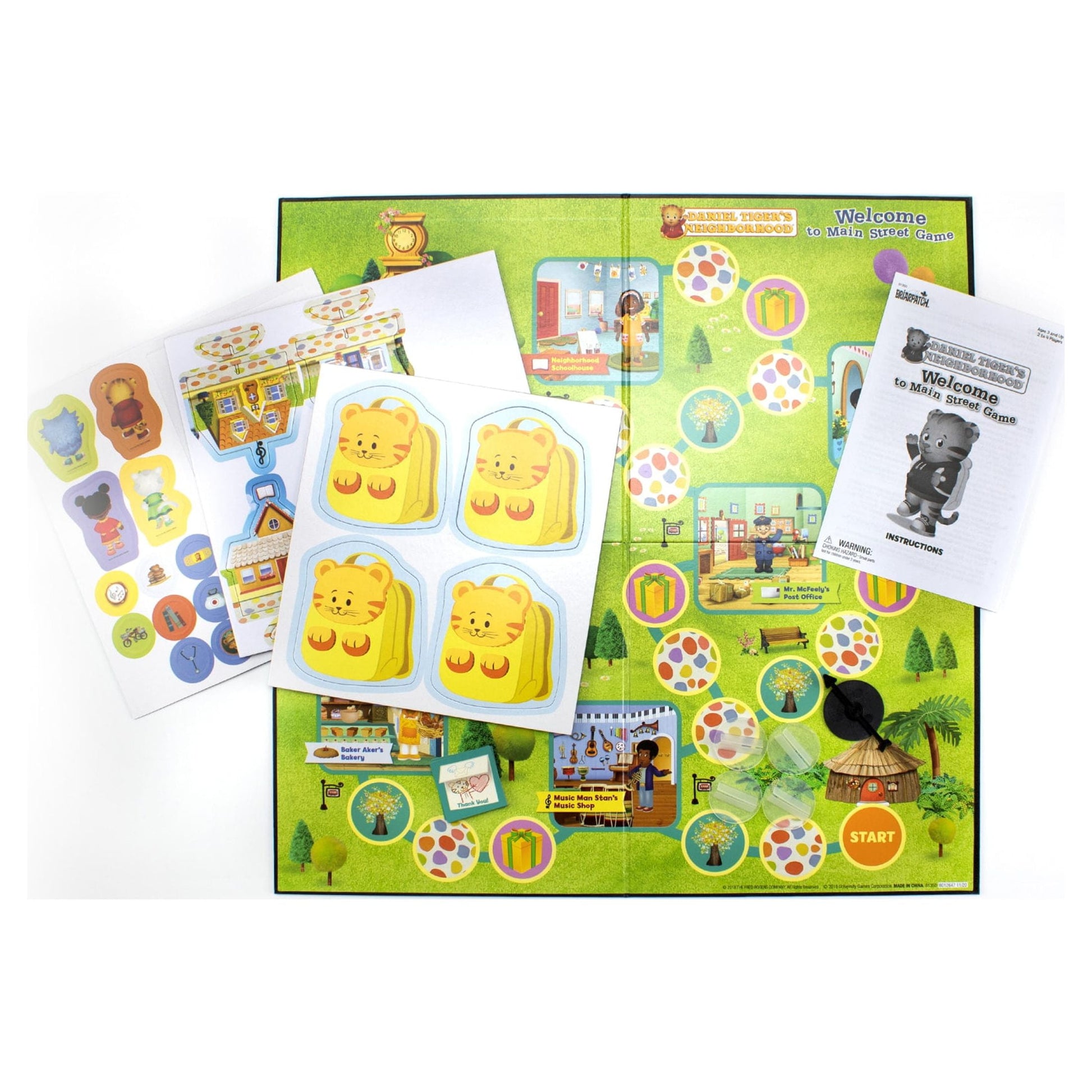 Briarpatch | Daniel Tiger'S Neighborhood Welcome to Main Street, Preschool Game for Kids, Travel Game Ages 3+