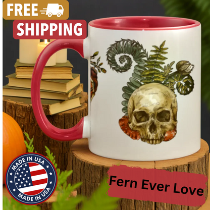 Codex Style Gothic Skull Mugs - Dark Fairy Tales Cottage Core