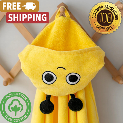 Buzzy Bee Velvet Hooded Baby/Toddler Towel