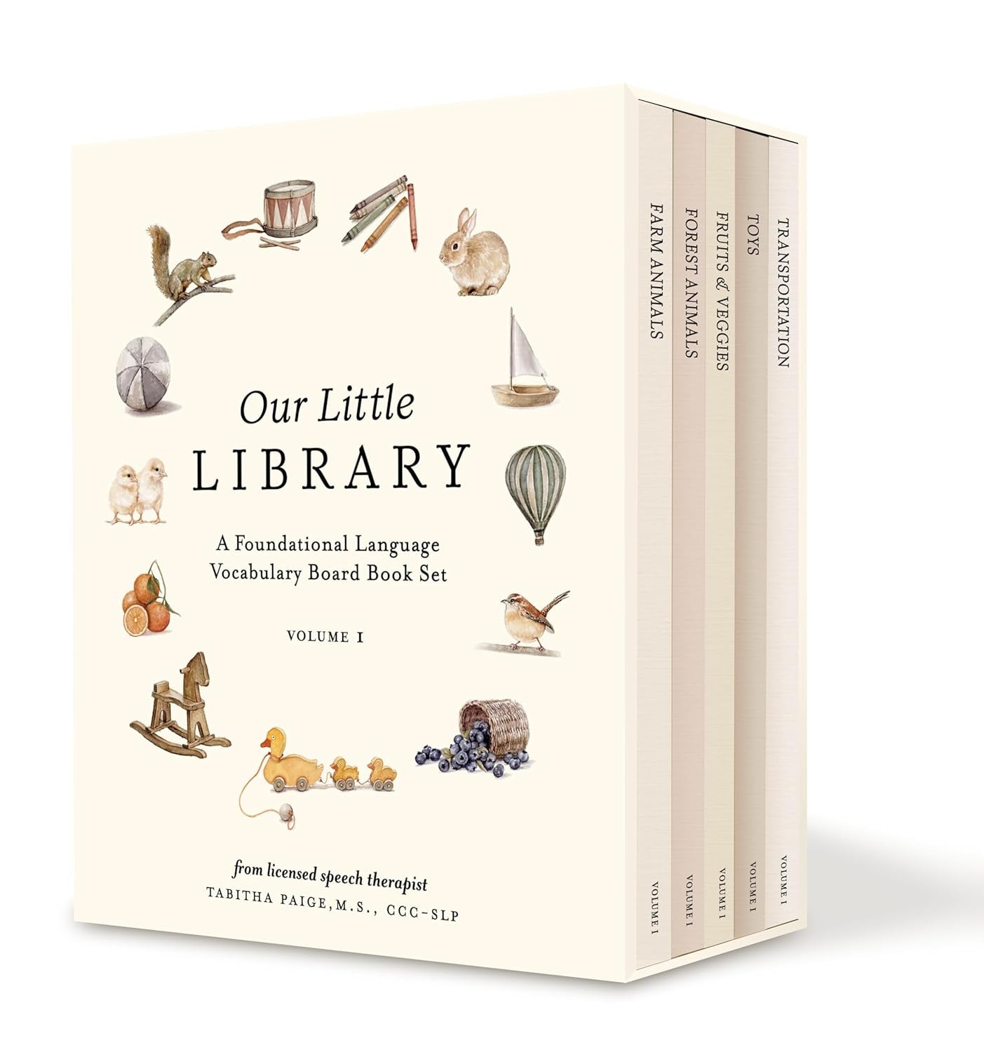 Our Little Library: a Foundational Language Vocabulary Board Book Set for Babies (Our Little Adventures Series)