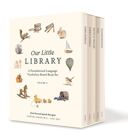 Our Little Library: a Foundational Language Vocabulary Board Book Set for Babies (Our Little Adventures Series)