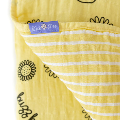 Buzzy Bee Baby Muslin Comforter with Storage Bag