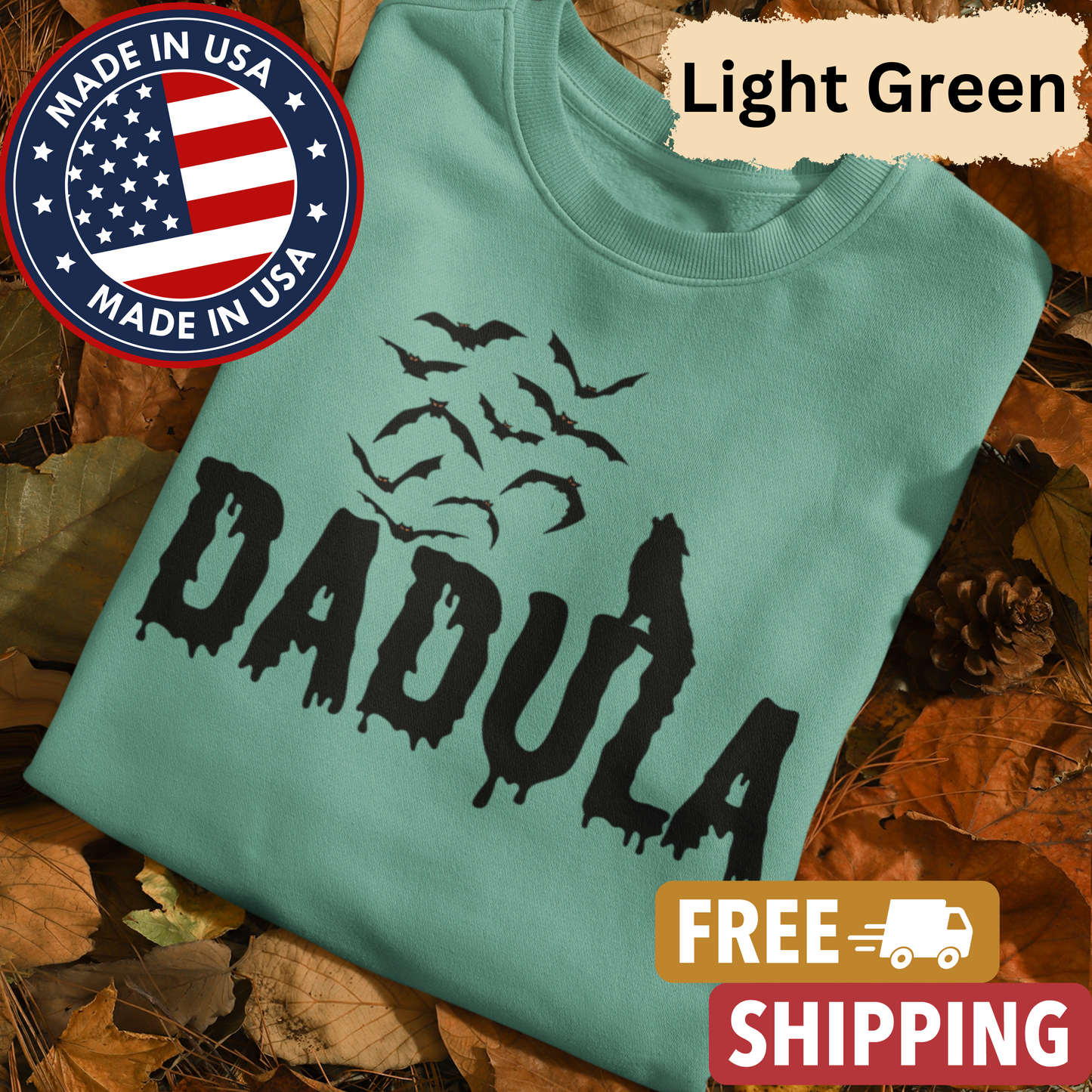 Dadula Sweatshirt l Halloween l Family Shirt Set l Wolf l Bats