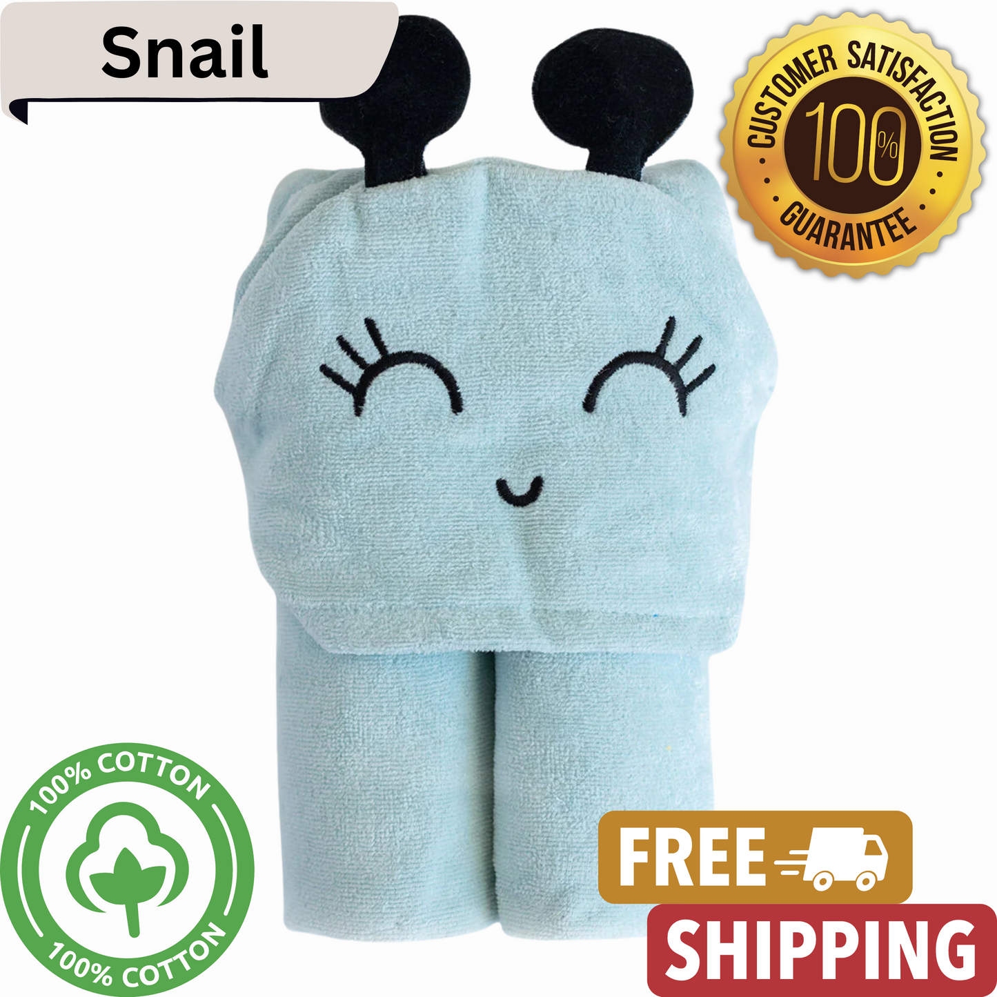 Sangaloz Velvet Hooded Baby Towel