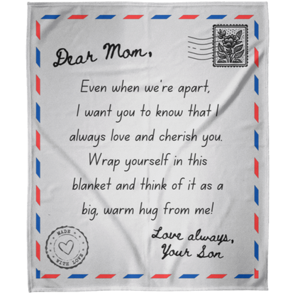 Dear Mom "Love and Cherish" Fleece Blanket-50x60