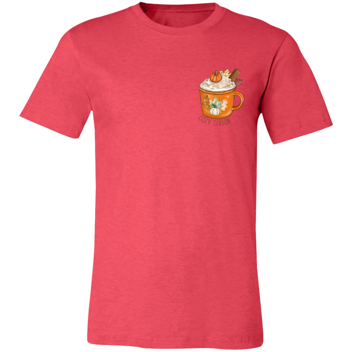 Cozy Season Pumpkin Spice Short-Sleeve T-Shirt l Pumpkin Patch l Pumpkins l Latte l Coffee l Cozy Vibes