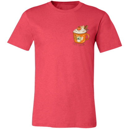 Cozy Season Pumpkin Spice Short-Sleeve T-Shirt l Pumpkin Patch l Pumpkins l Latte l Coffee l Cozy Vibes