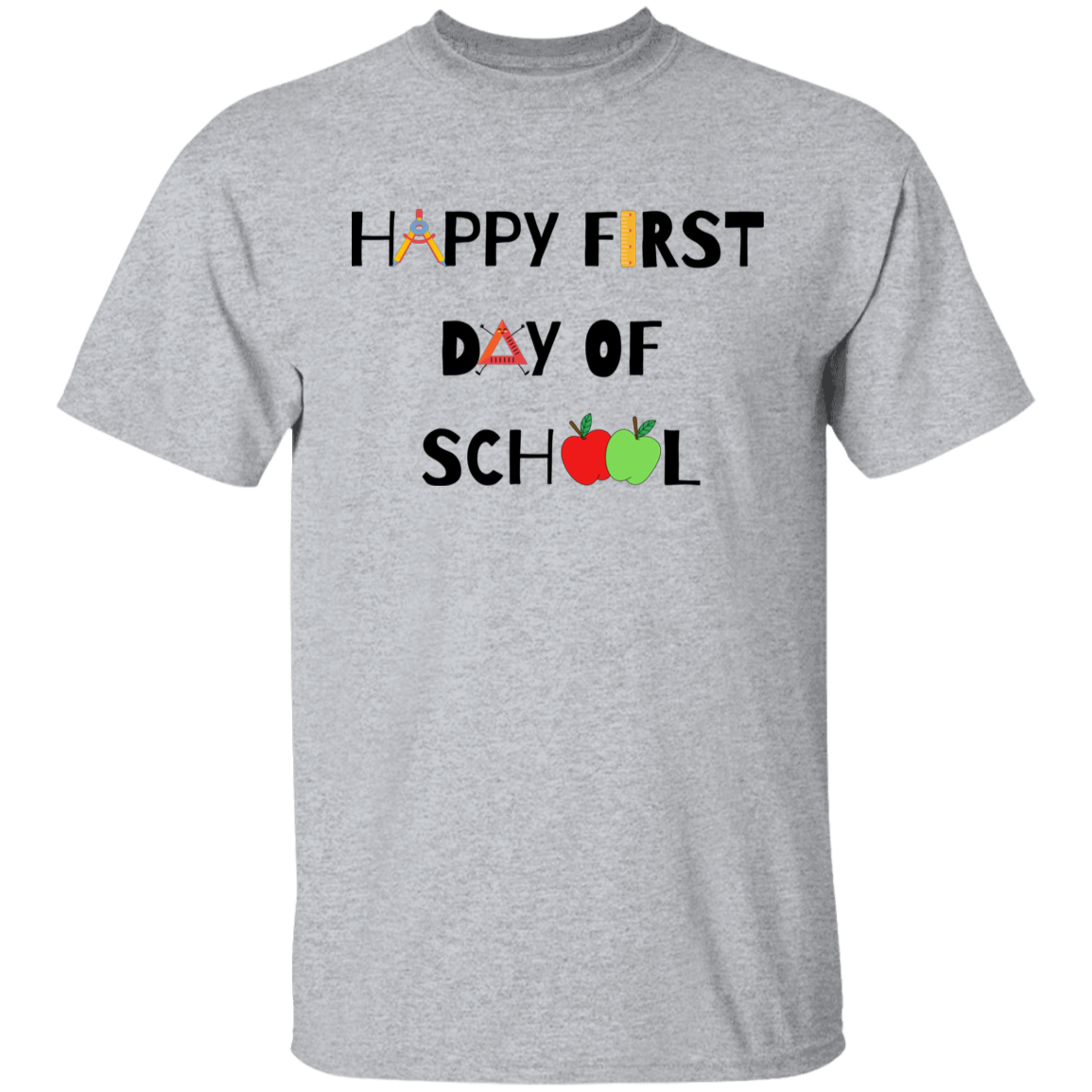 "Happy First Day of School" Youth Graphic Tee