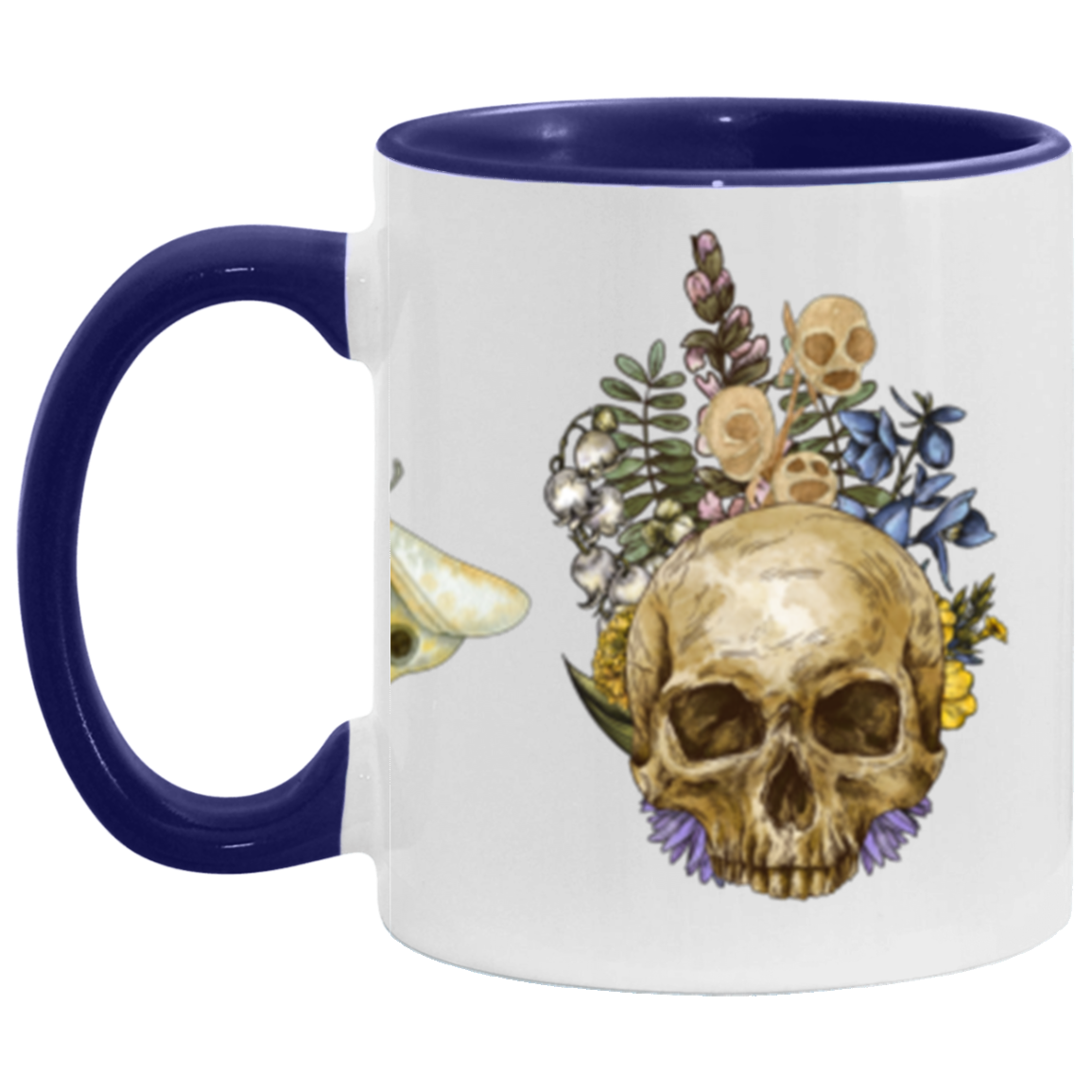 Codex Style Gothic Skull Mugs - Dark Fairy Tales Cottage Core