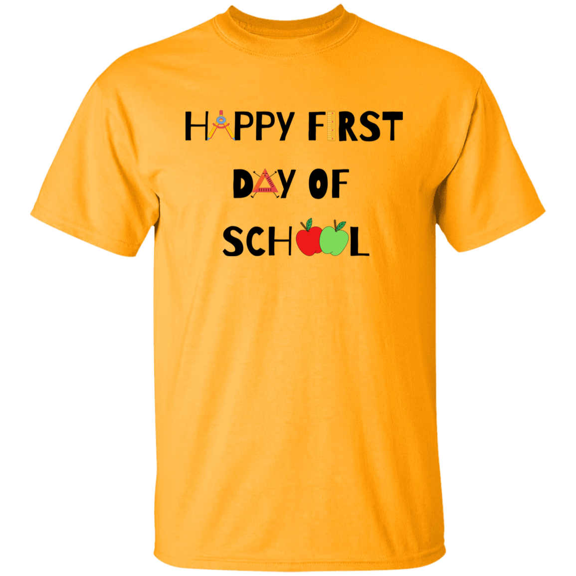 "Happy First Day of School" Youth Graphic Tee