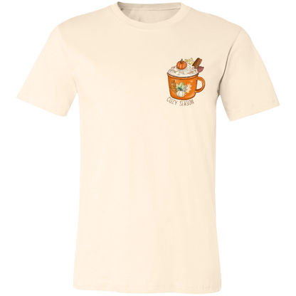 Cozy Season Pumpkin Spice Short-Sleeve T-Shirt l Pumpkin Patch l Pumpkins l Latte l Coffee l Cozy Vibes