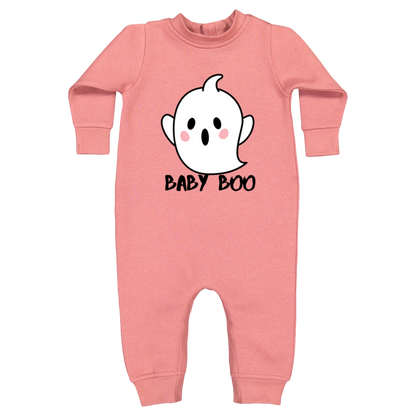 Ghost "Baby Boo" Infant Fleece One-Piece Bodysuit l Warm l Halloween l Ghost l Family Shirts l Fall