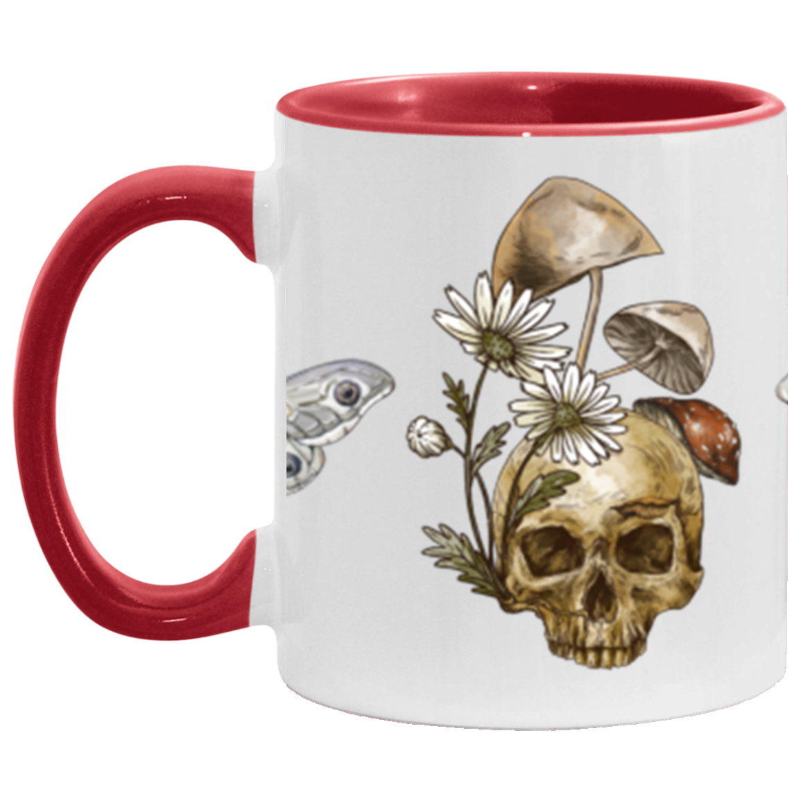 Codex Style Gothic Skull Mugs - Dark Fairy Tales Cottage Core