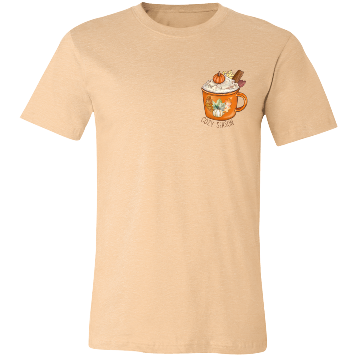 Cozy Season Pumpkin Spice Short-Sleeve T-Shirt l Pumpkin Patch l Pumpkins l Latte l Coffee l Cozy Vibes