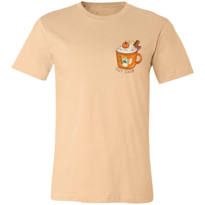 Cozy Season Pumpkin Spice Short-Sleeve T-Shirt l Pumpkin Patch l Pumpkins l Latte l Coffee l Cozy Vibes