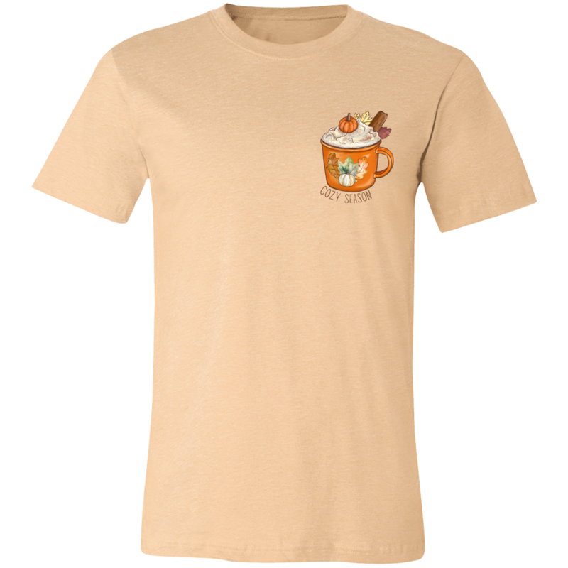 Cozy Season Pumpkin Spice Short-Sleeve T-Shirt l Pumpkin Patch l Pumpkins l Latte l Coffee l Cozy Vibes