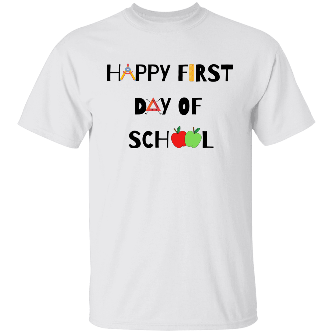 "Happy First Day of School" Youth Graphic Tee