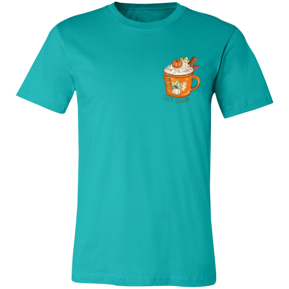 Cozy Season Pumpkin Spice Short-Sleeve T-Shirt l Pumpkin Patch l Pumpkins l Latte l Coffee l Cozy Vibes