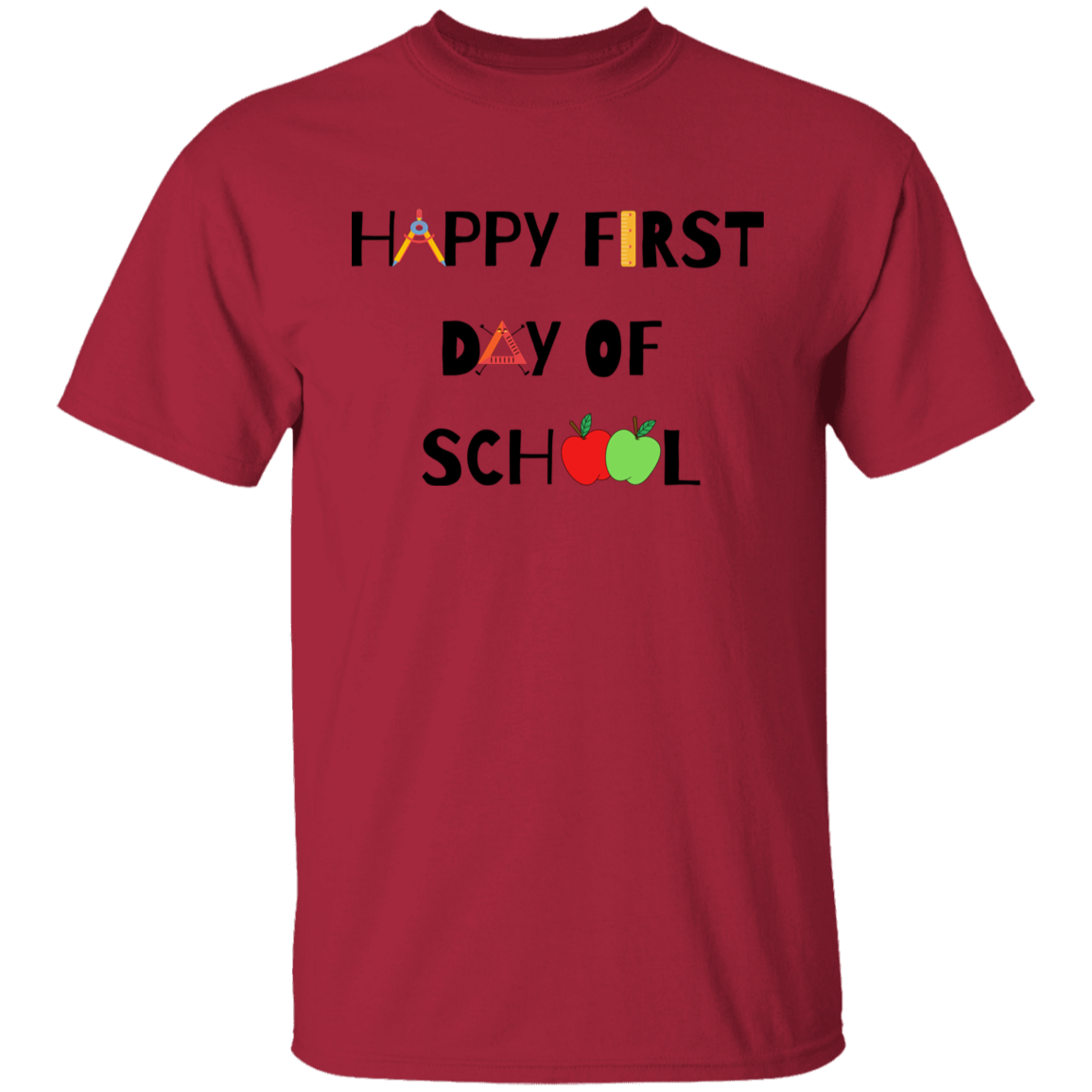 "Happy First Day of School" Youth Graphic Tee