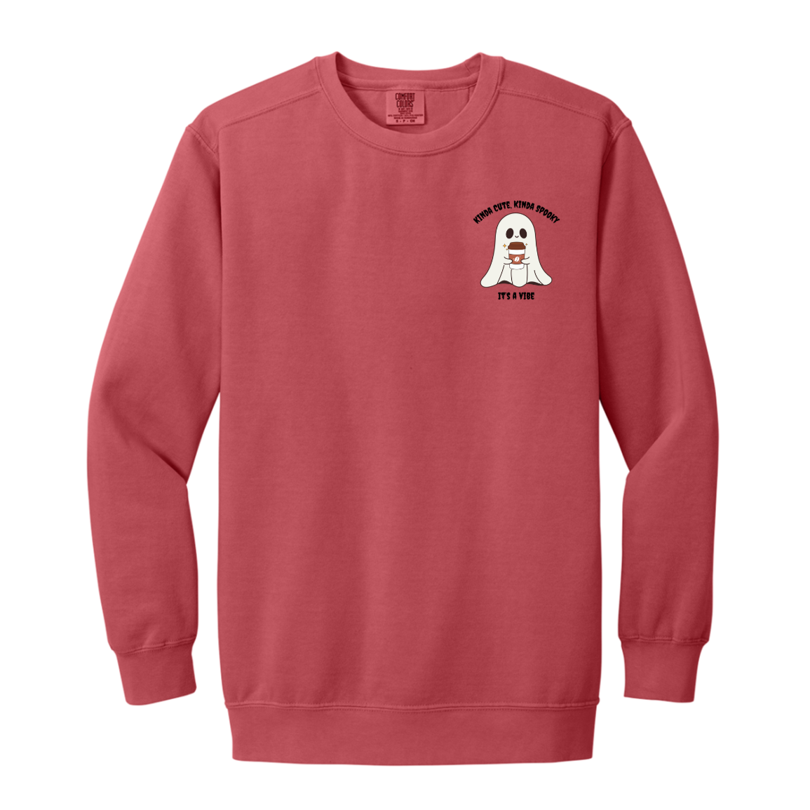 Coffee Ghost "It's a vibe" Sweatshirt l Halloween l Coffee Lovers l Ghost l Cute l Spooky l Fall