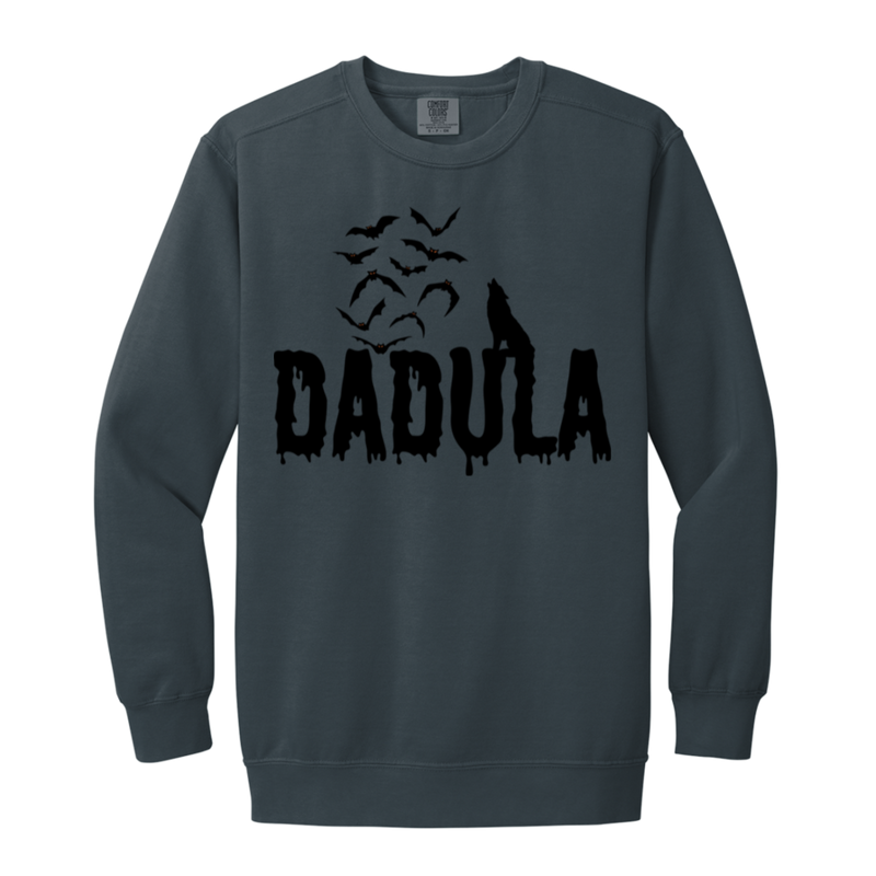 Dadula Sweatshirt l Halloween l Family Shirt Set l Wolf l Bats