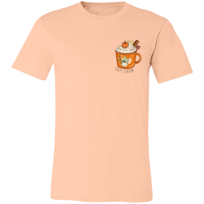 Cozy Season Pumpkin Spice Short-Sleeve T-Shirt l Pumpkin Patch l Pumpkins l Latte l Coffee l Cozy Vibes