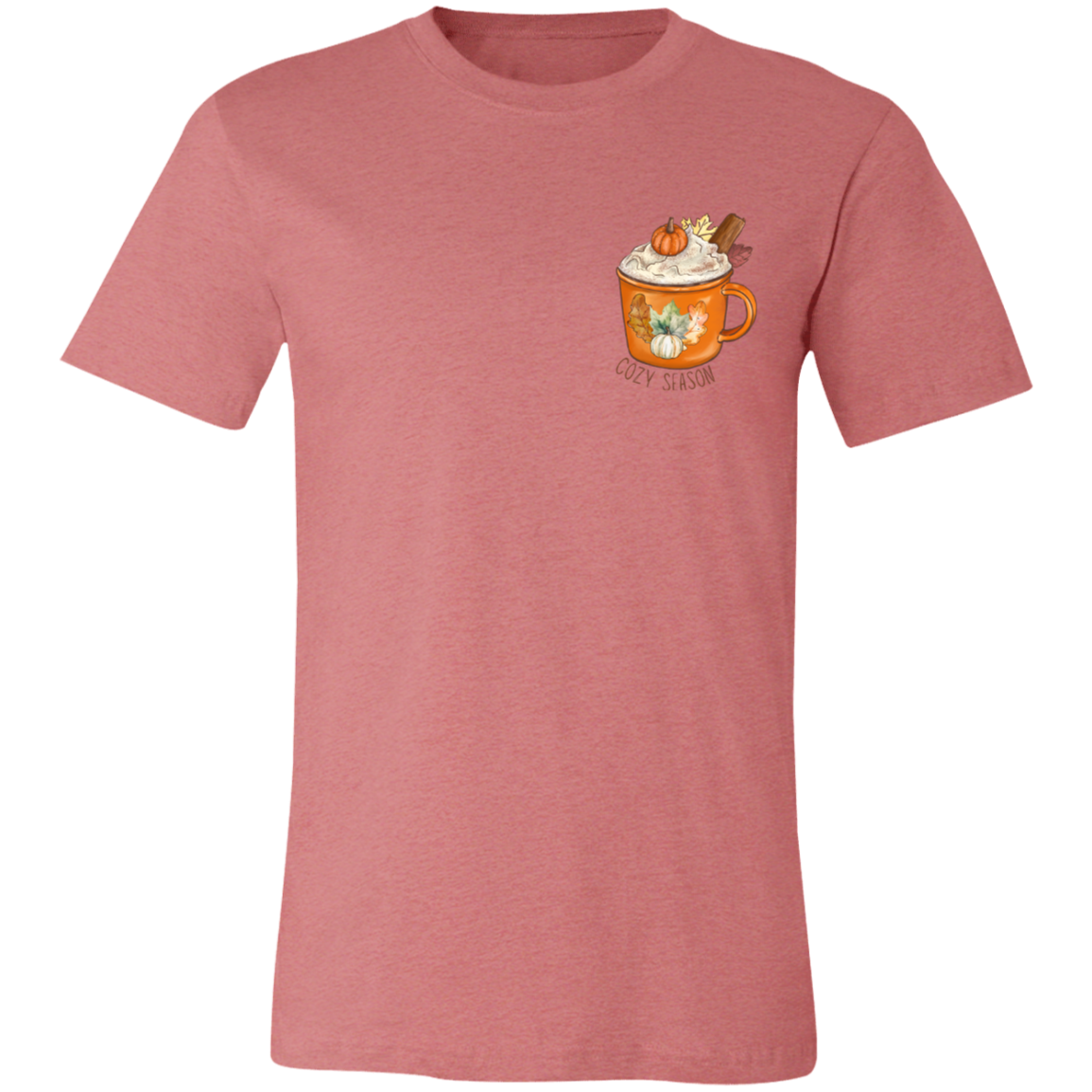 Cozy Season Pumpkin Spice Short-Sleeve T-Shirt l Pumpkin Patch l Pumpkins l Latte l Coffee l Cozy Vibes