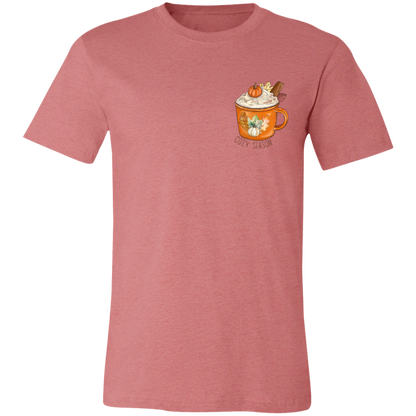 Cozy Season Pumpkin Spice Short-Sleeve T-Shirt l Pumpkin Patch l Pumpkins l Latte l Coffee l Cozy Vibes