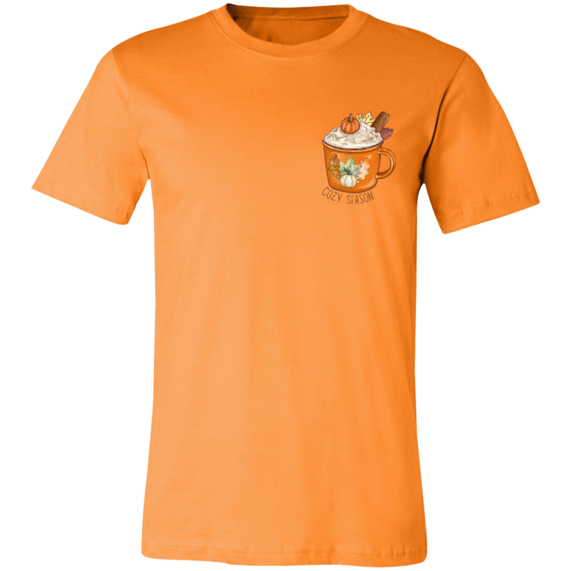 Cozy Season Pumpkin Spice Short-Sleeve T-Shirt l Pumpkin Patch l Pumpkins l Latte l Coffee l Cozy Vibes