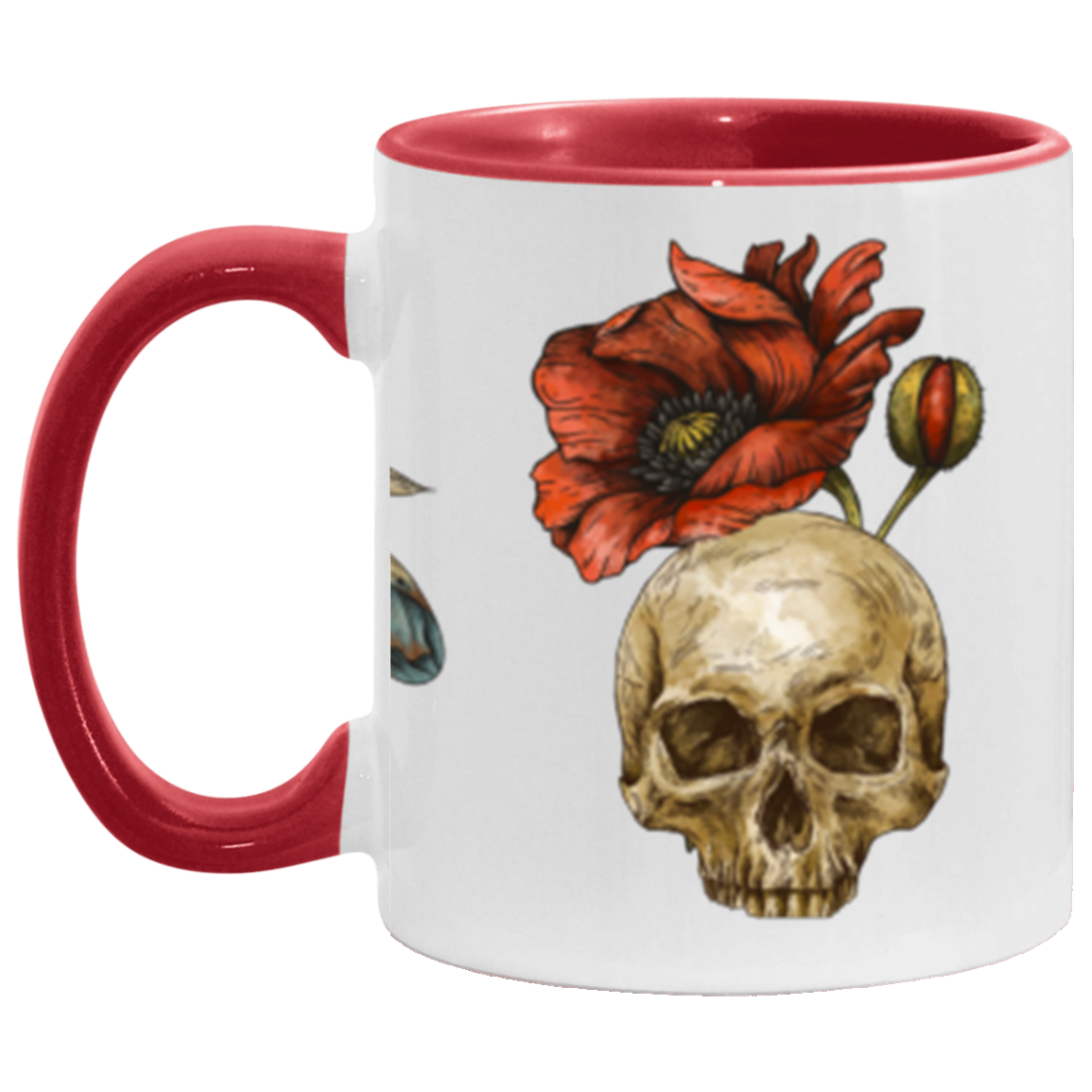 Codex Style Gothic Skull Mugs - Dark Fairy Tales Cottage Core