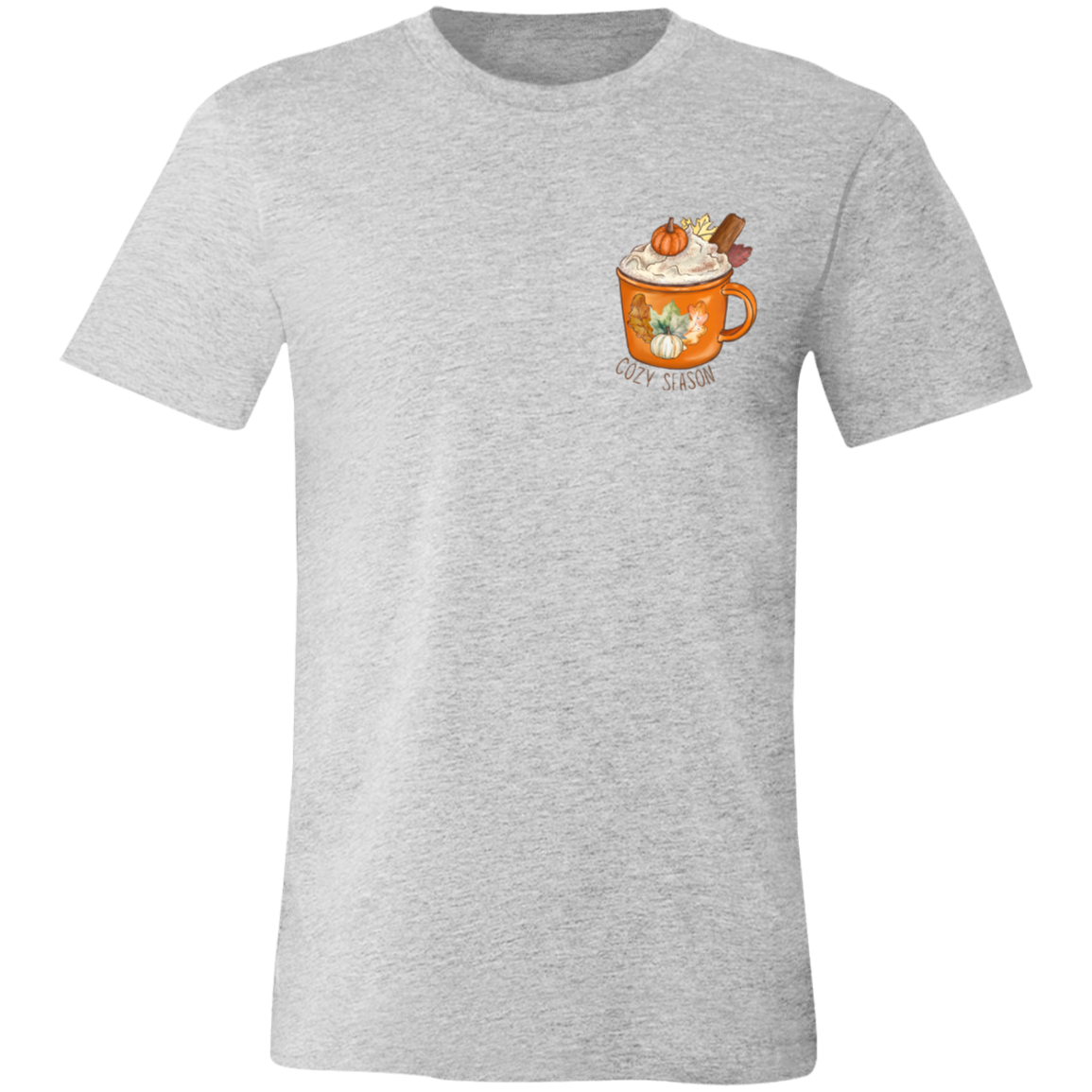 Cozy Season Pumpkin Spice Short-Sleeve T-Shirt l Pumpkin Patch l Pumpkins l Latte l Coffee l Cozy Vibes