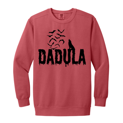 Dadula Sweatshirt l Halloween l Family Shirt Set l Wolf l Bats