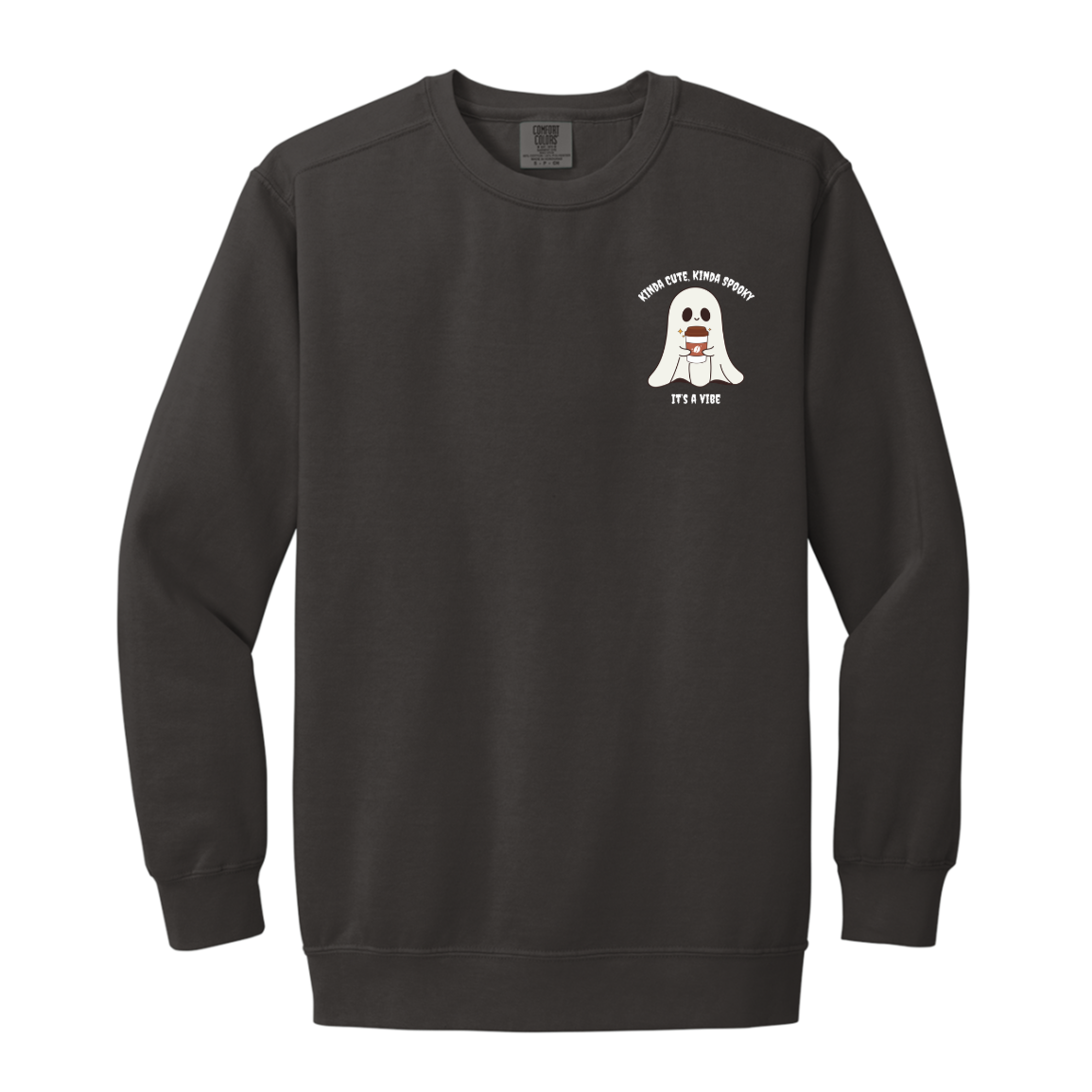 Coffee Ghost "It's a vibe" Sweatshirt l Halloween l Coffee Lovers l Ghost l Cute l Spooky l Fall