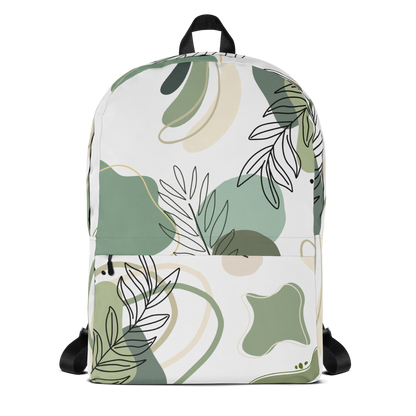 Abstract Fern in Green Backpack