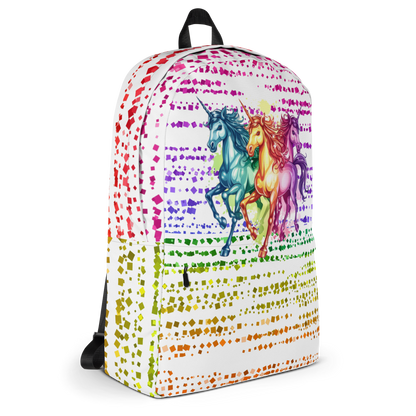 Rainbow Triple Unicorn Backpack