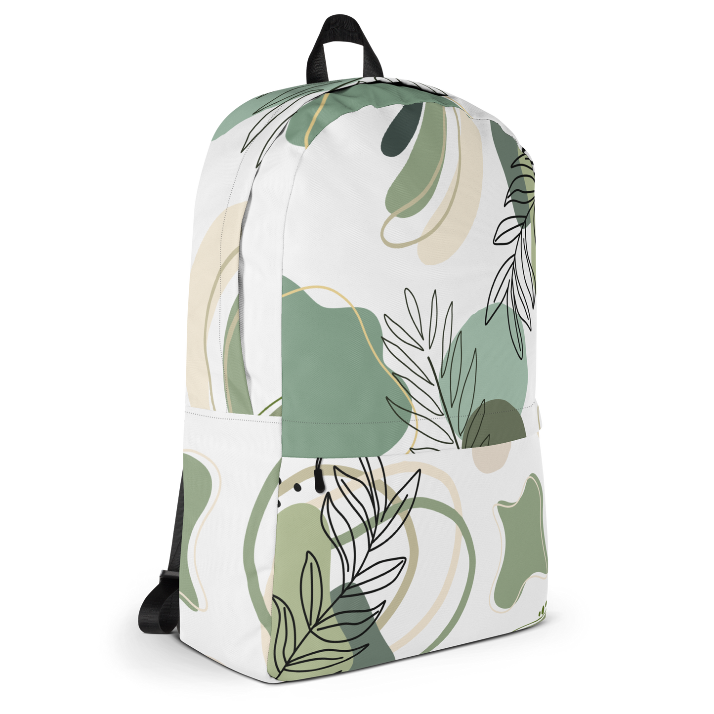 Abstract Fern in Green Backpack