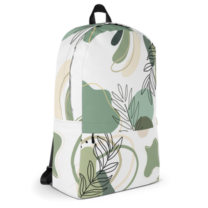 Abstract Fern in Green Backpack