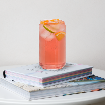 Textbook Skull Can Shaped Cup with Lid and Straw