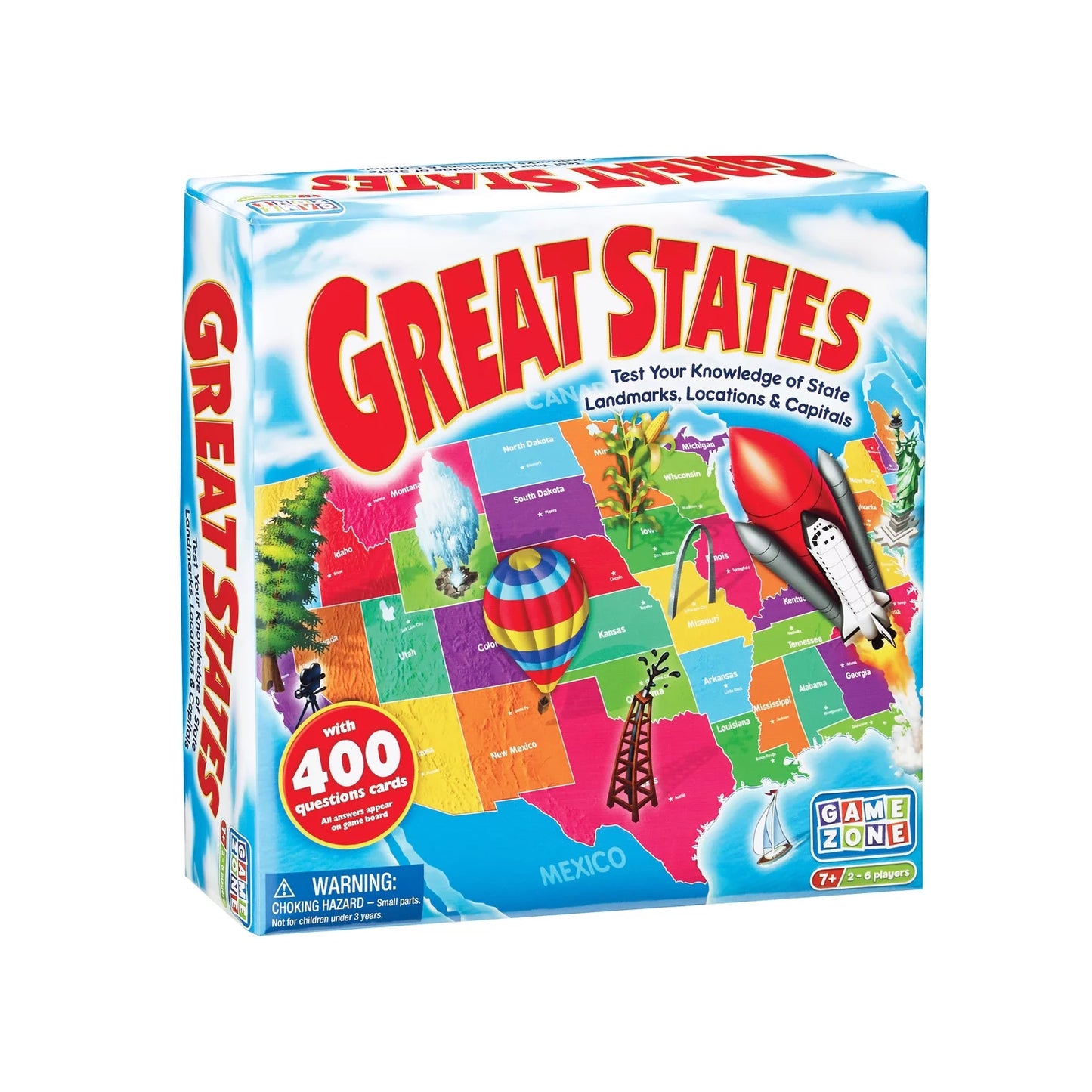 Great States Geography Board Game: Education Through Play Collection