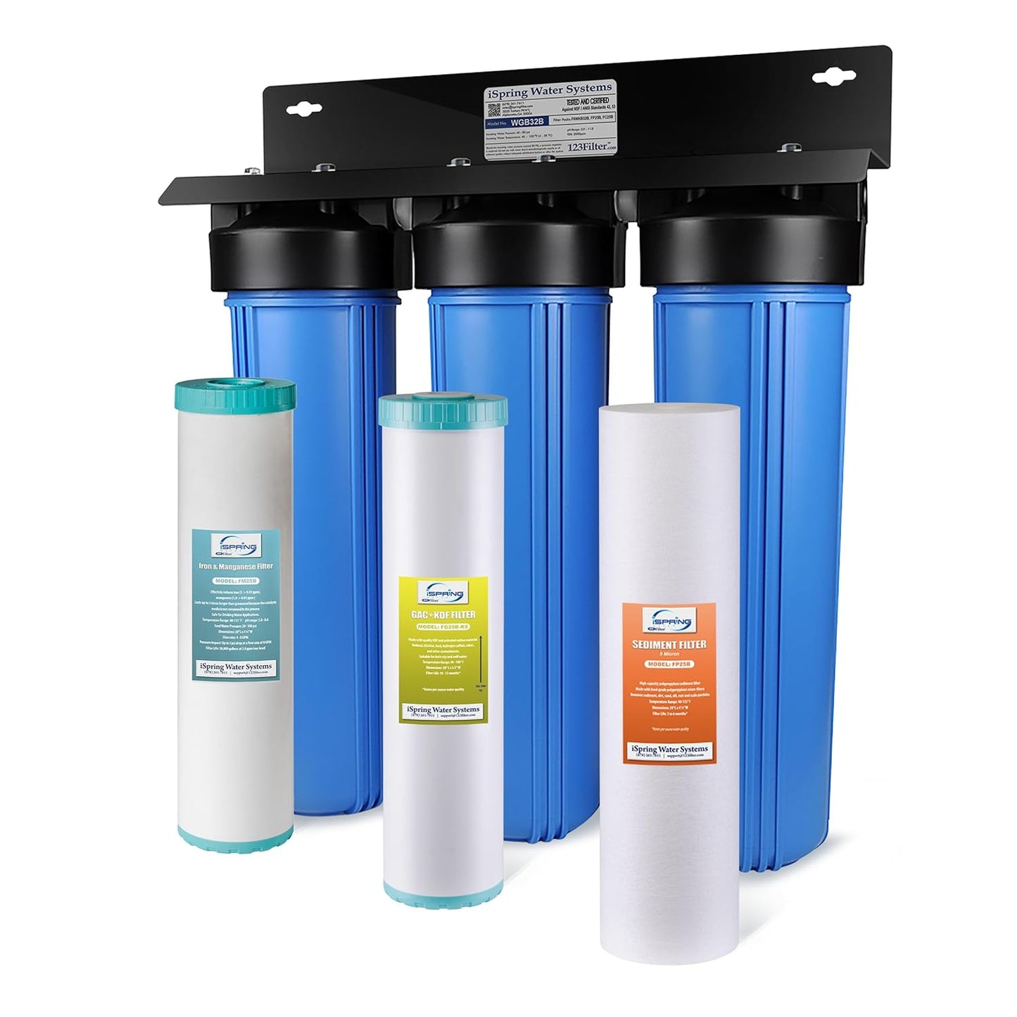 iSpring Whole House Water Filter System, Model: WGB32B-MKS