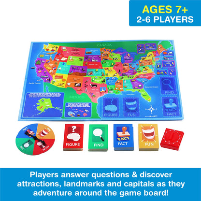 Great States Geography Board Game: Education Through Play Collection