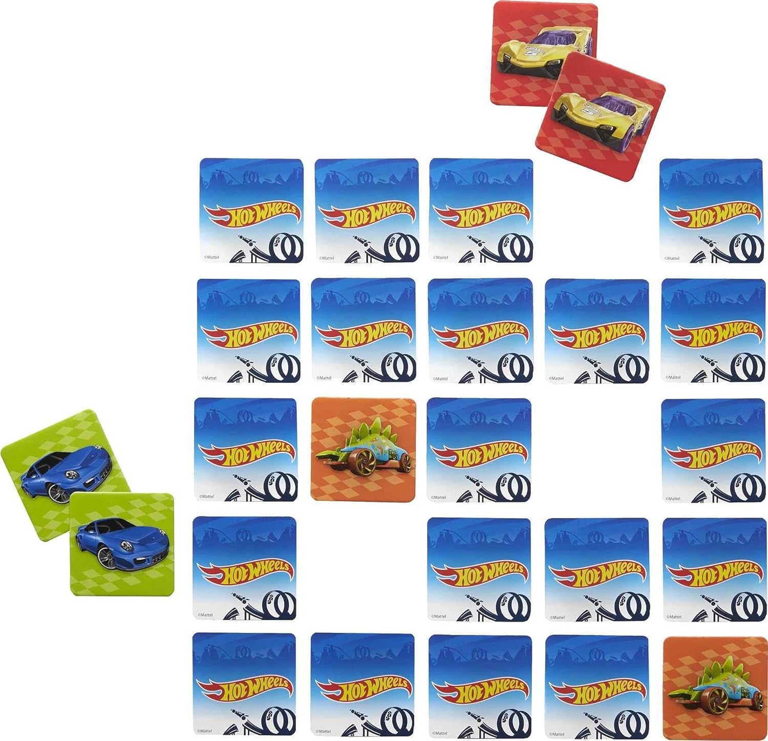 Hot Wheels Make-A-Match Card Game: Memory Card Game