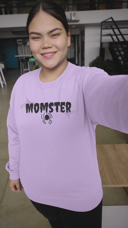 Spider "Momster" Sweatshirt l Family Shirt Set l Halloween l Mom Shirt l Fun l Gothic